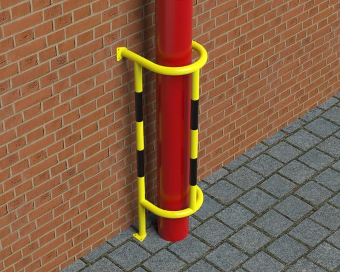 Wall and Floor Mounted Vertical Pipe Protection
