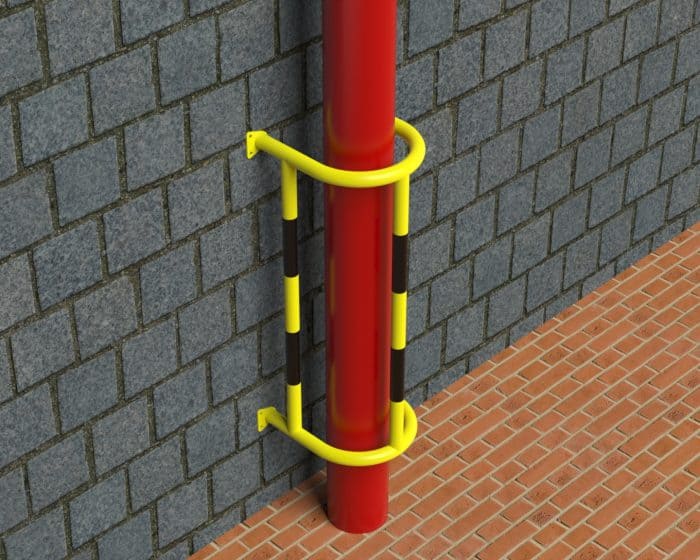 Wall Mounted Vertical Pipe Protection